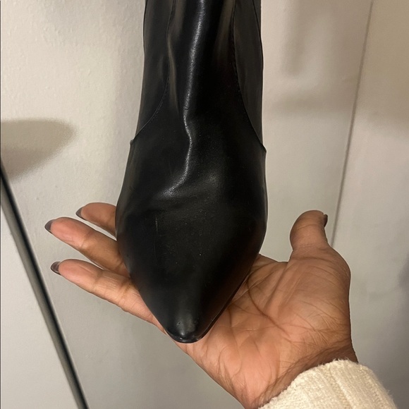 Michael Antonio Black Fringe Heeled Boots - Picture 7 of 10